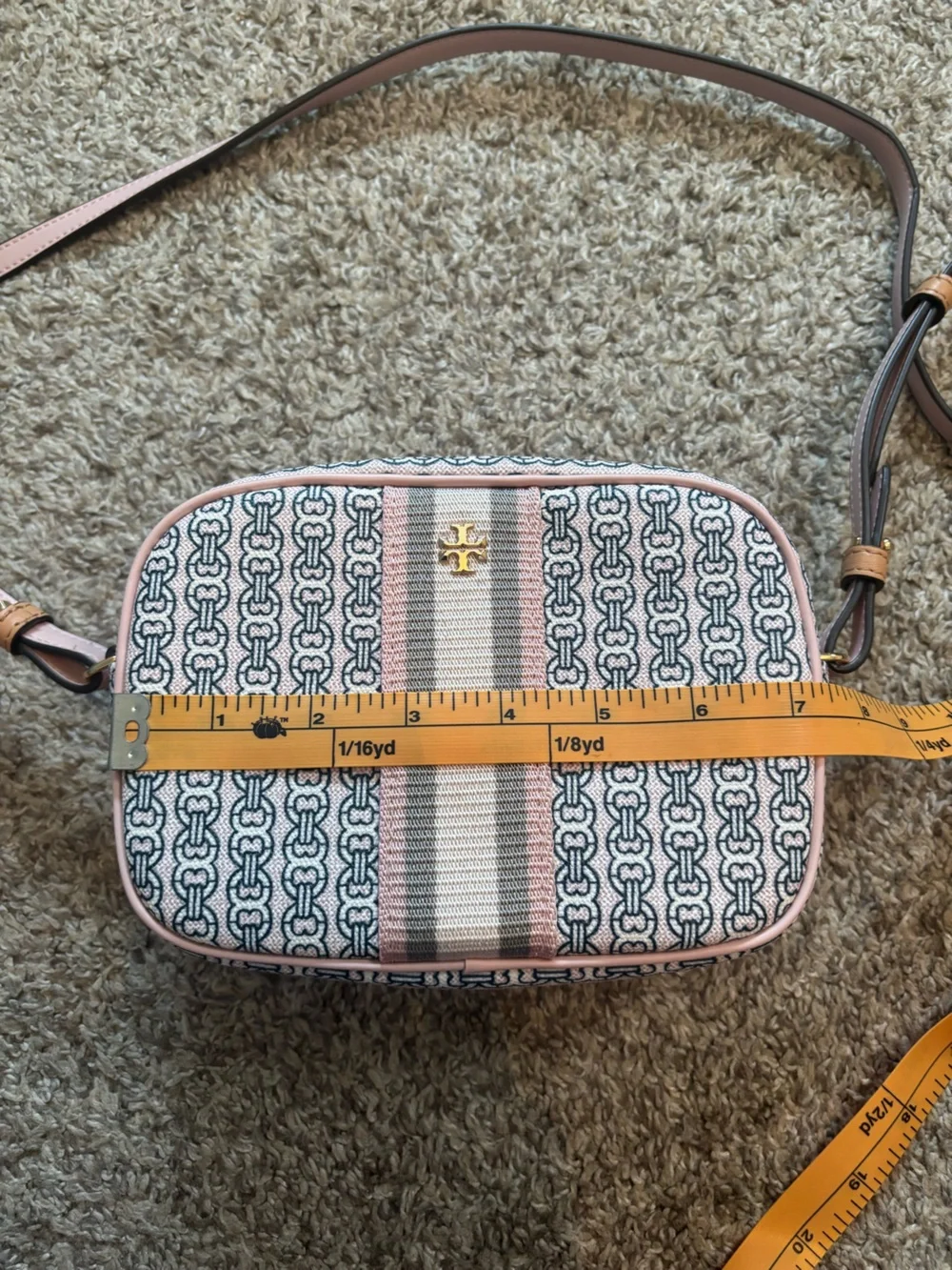 NWT Tory Burch Gemini Link Canvas Mini Bag
